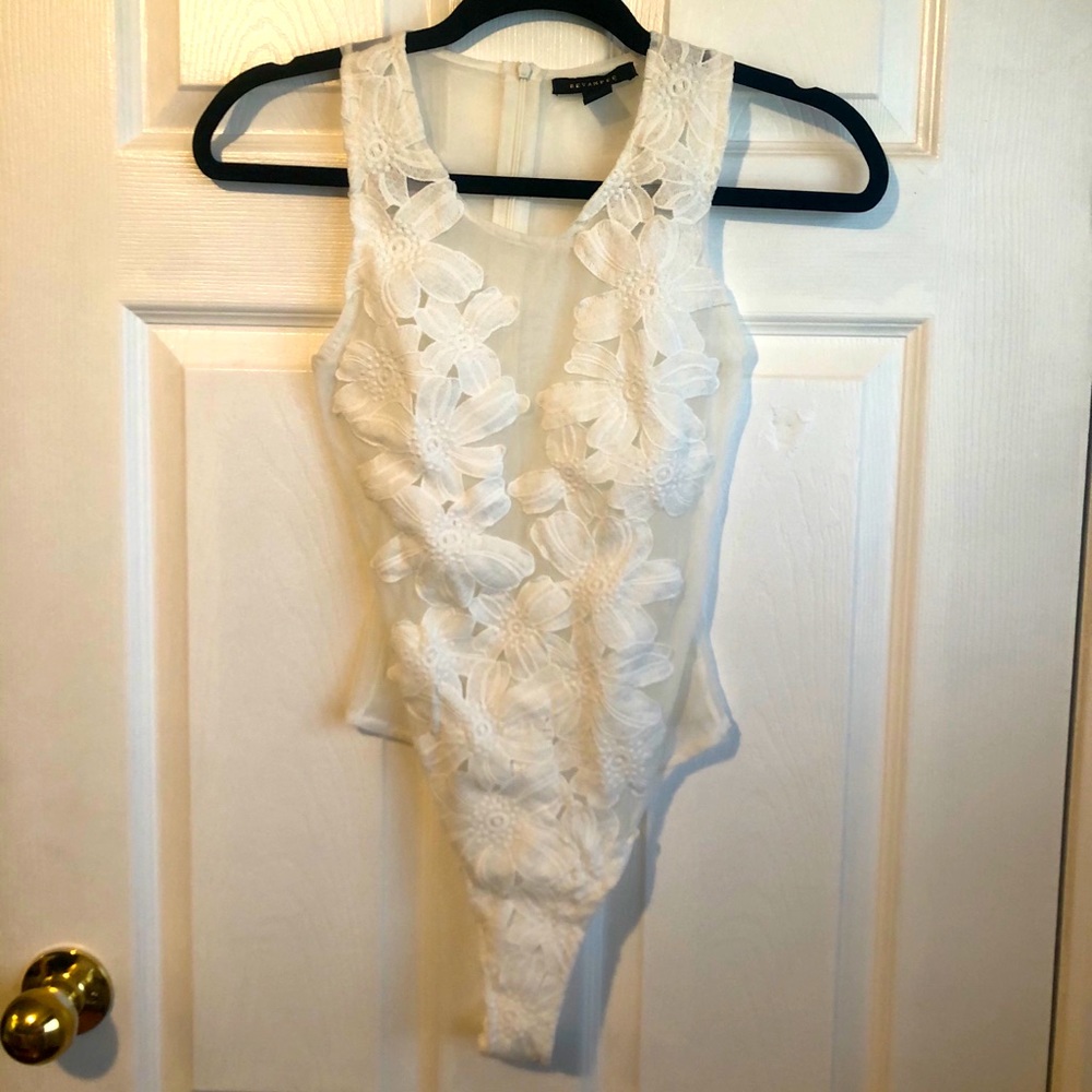 White Sheer Bodysuit